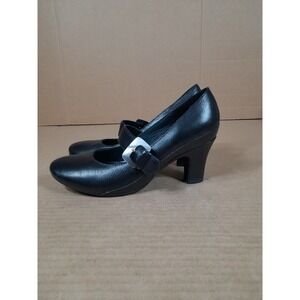 CLARKS ARTISAN COLLECTION RADIANT MARY JANE  HEELS Wmn Sz 8.5 M RARE Black Y2k